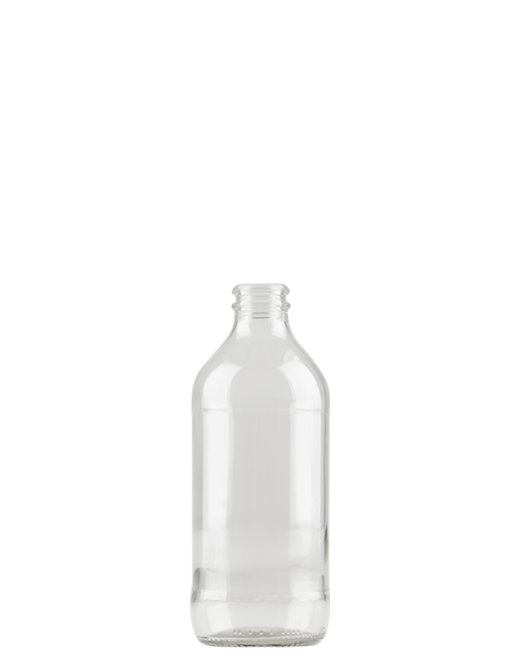 Wheaton® 16oz Clear Glass Bottles, French Squares, Poly Vinyl