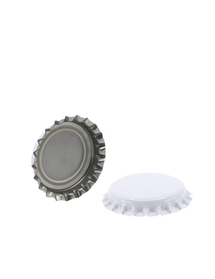 26mm White Pry-off Crown Cap 