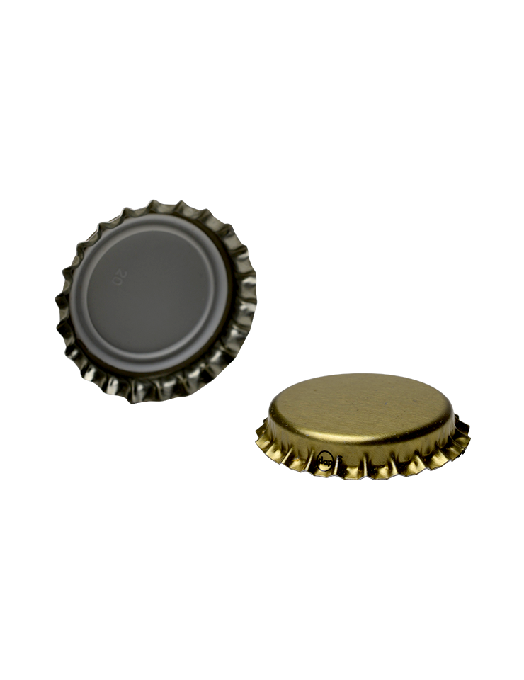 29mm Gold Pry-off Crown Cap 